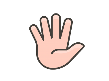 Hand with Fingers Splayed Emoji