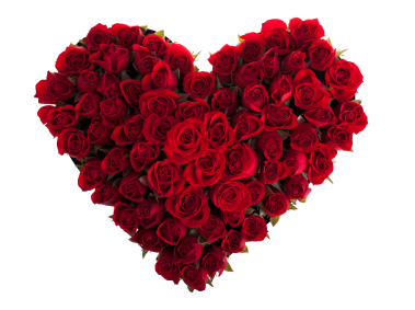 Heart with Red Roses