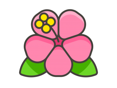 Hibiscus Emoji Icon