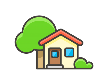 House with Garden Emoji Icon