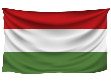Hungary Wrinkled Flag