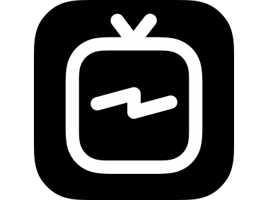 IGTV Logo Icon Black and White