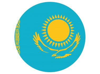 Kazakhstan Round Flag