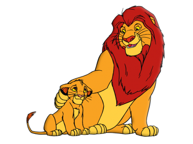 King Lion and Simba