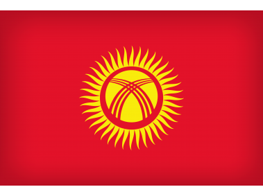 Kirgizstan Large Flag