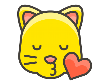 Kissing Cat Face Emoji