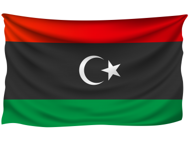 Libya Wrinkled Flag