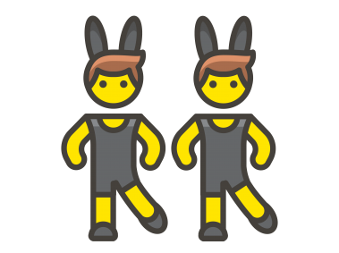 Man with Bunny Ears Emoji