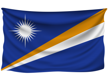 Marshal Islands Wrinkled Flag