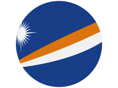 Marshall Islands Rounded Flag