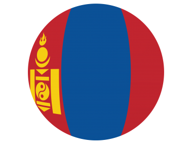 Mongolia Round Flag
