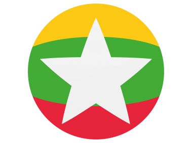Myanmar Round Flag Icon