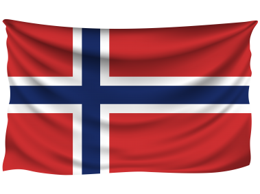 Norway Wrinkled Flag