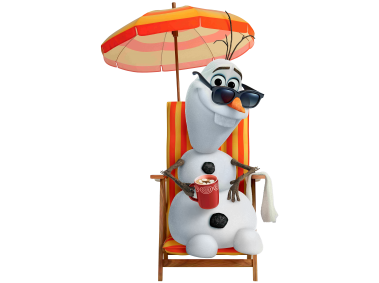 Olaf on the Beach Frozen