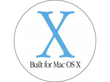 BUILT FOR MAC OS X 1 Logo