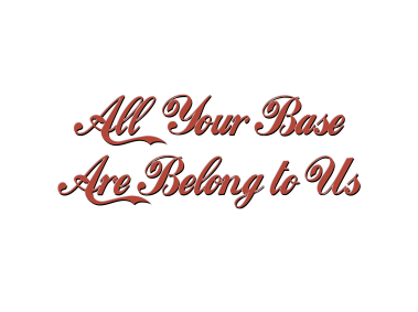 All Your Base Are Belong to Us   Logo
