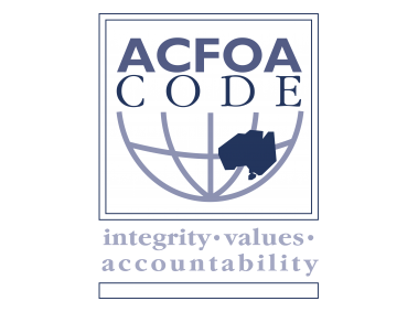 ACFOA Code Logo