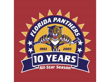Florida Panthers 10 years Logo