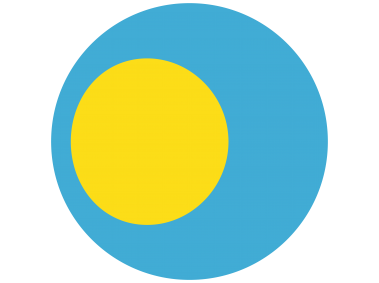 Palau Rounded Flag