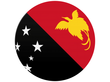 Papua New Guinea Rounded Flag