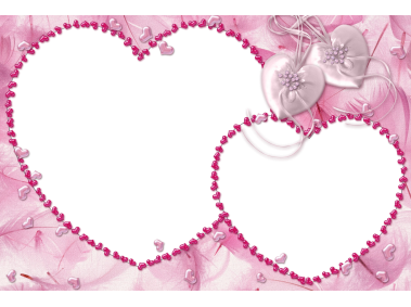 Pink Hearts Photo Frame
