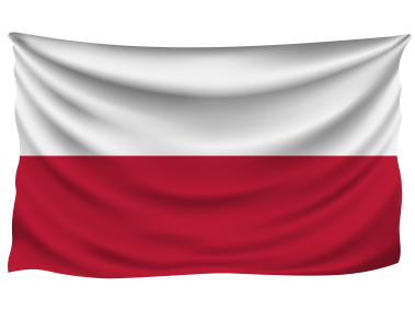 Poland Wrinkled Flag