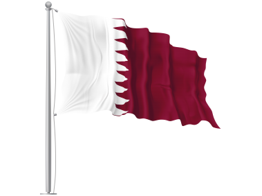 Qatar Waving Flag