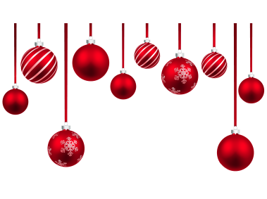 Red Christmas Hanging Balls Decor