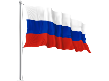 Russia Waving Flag