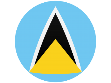 Saint Lucia Round Flag