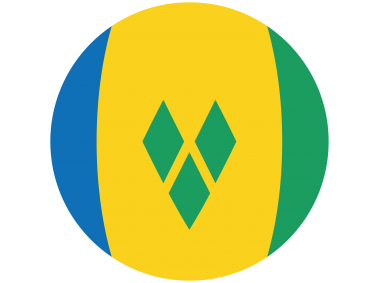 Saint Vincent and the Grenadines Round Flag