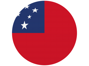 Samoa Rounded Flag