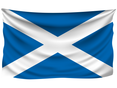 Scotland Wrinkled Flag
