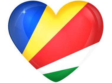 Seychelles Large Heart Flag
