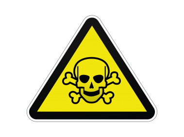 Skull And Crossbones Safety Sign