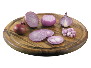 Sliced Onions on Board