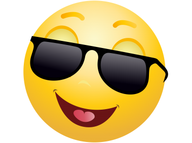 Smiling Emoticon with Sunglasses
