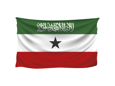 Somali Land Wrinkled Flag