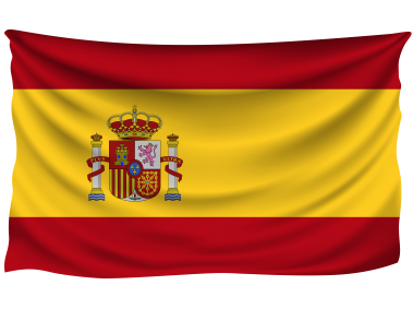 Spain Wrinkled Flag