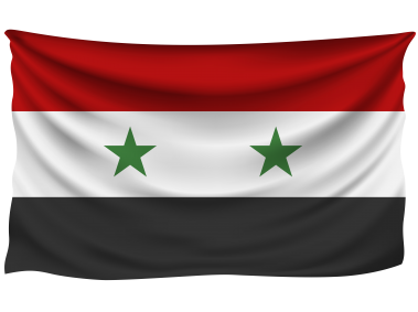 Syria Wrinkled Flag