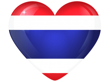 Thailand Large Heart Flag
