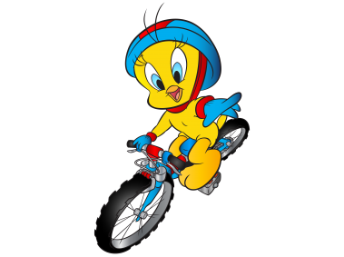 Tweety with Bicycle
