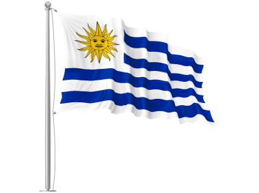 Uruguay Waving Flag