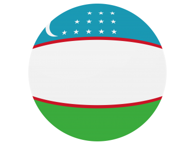 Uzbekistan Round Flag