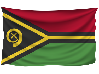 Vanuatu Wrinkled Flag