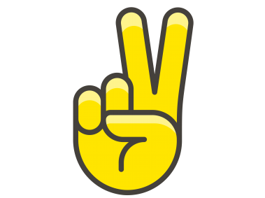 Victory Hand Emoji Download