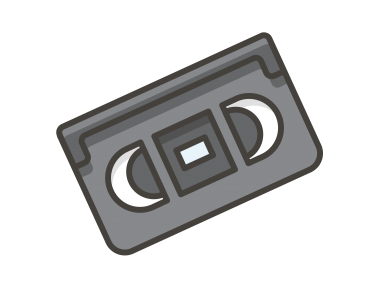 Video Cassette Emoji Icon