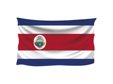 Wavy Costa Rica Flag