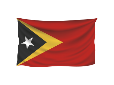 Wavy East Timor Flag