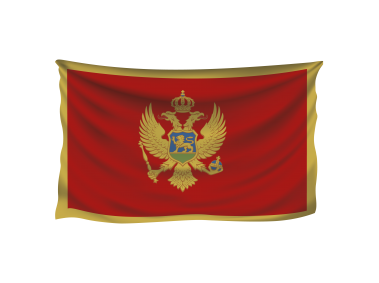 Wavy Montenegro Flag